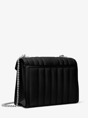 whitney large leather shoulder bag