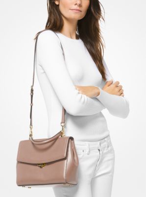 Ava medium saffiano leather satchel sale