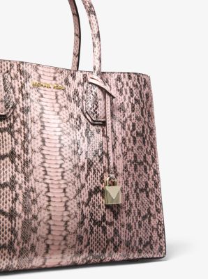 Mercer large snakeskin tote best sale