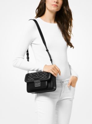 Sloan editor star studded leather shoulder bag sale