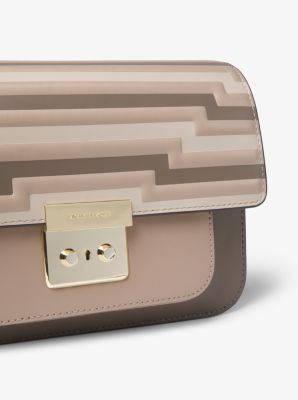 Sloan Editor Tri-Color Leather Shoulder Bag