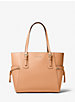 Voyager Small Crossgrain Leather Tote Bag image number 0