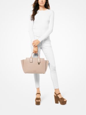 Rollins large clearance pebbled leather satchel