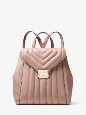 Michael kors whitney on sale quilted leather backpack