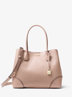 Mercer Gallery Medium Pebbled Leather Satchel