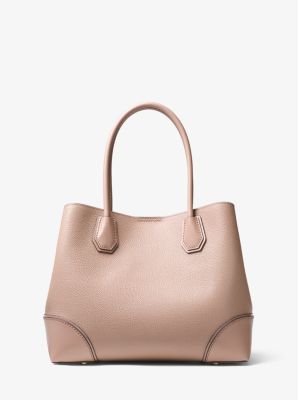 Mercer Gallery Medium Pebbled Leather Satchel