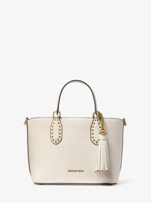 michael kors brooklyn small leather satchel