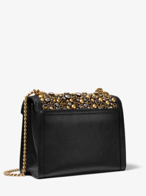 michael michael kors whitney large embellished leather convertible shoulder bag