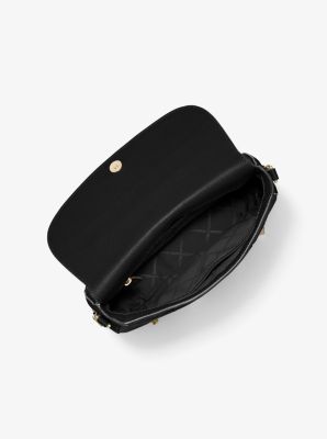 Buy the Michael Kors Bedford Legacy Cream Ivory Pebbled Leather Small  Shoulder Satchel Bag