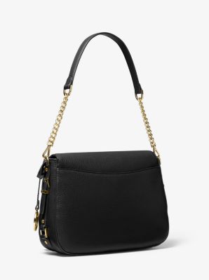 Michael Kors Bedford Legacy Medium Pebbled Leather Convertible Satchel Bag  –