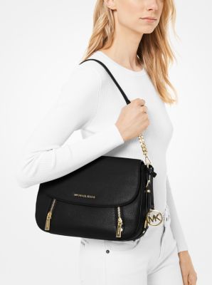 Michael Kors Bedford Womens Leather Shoulder Tote Handbag