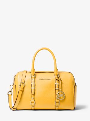 Bedford Legacy Medium Pebbled Leather Duffle Satchel | Michael Kors