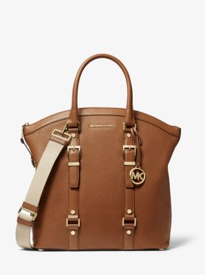 Bedford Legacy Large Pebbled Leather Dome Tote Bag | Michael Kors
