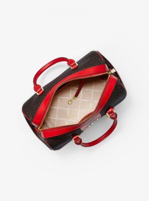 michael kors bedford satchel red