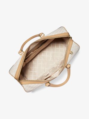 Borsa per il weekend Bedford Travel extra-large con righe e logo