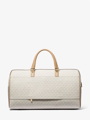 Borsa per il weekend Bedford Travel extra-large con righe e logo