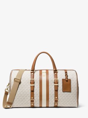 Bedford Travel Extra-Large Logo Stripe Weekender Bag