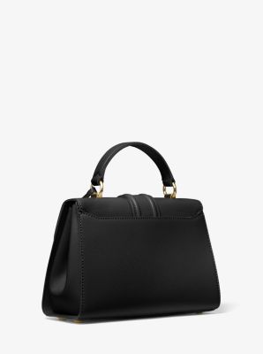 Bleecker Small Crossgrain Leather Satchel Michael Kors