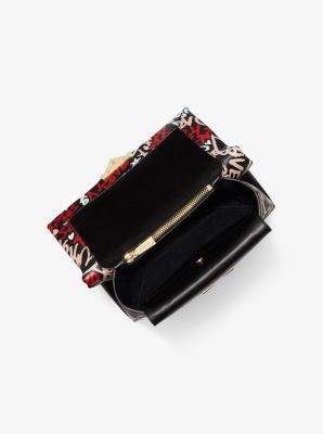 Cece Medium Qixi Graffiti Shoulder Bag Michael Kors