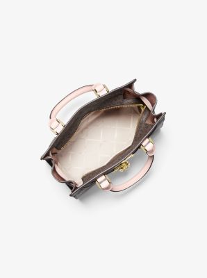 Borsa a mano Nouveau Hamilton piccola in pelle con logo image number 1