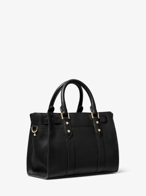 Michael Kors Luggage Nouveau Hamilton Small Pebbled Leather Satchel at  FORZIERI