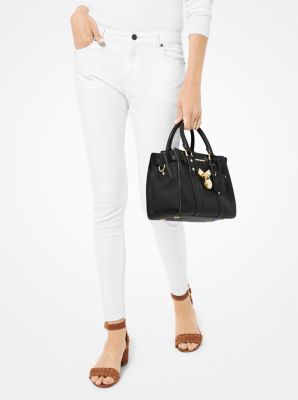 Michael Kors Optic White Extra-Small Nouveau Hamilton Leather Crossbody Bag, Best Price and Reviews