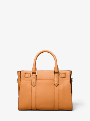 Michael michael kors nouveau hamilton small pebbled leather satchel sale