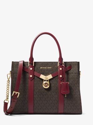 michael kors leather satchel