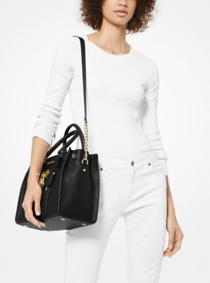 MICHAEL KORS HAMILTON MEDIUM SATCHEL VS LARGE SATCHEL 