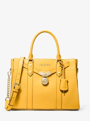 Nouveau Hamilton Large Pebbled Leather Satchel | Michael Kors