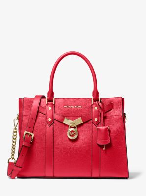 Michael kors nouveau hamilton large leather satchel sale