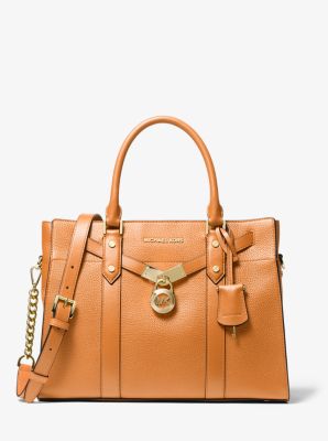 nouveau hamilton small pebbled leather satchel