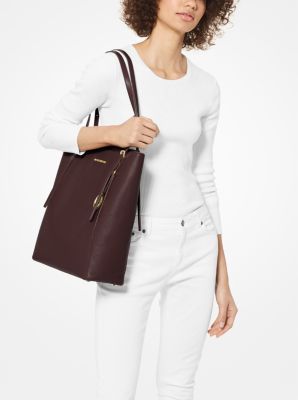 Megan Large Pebbled Leather Tote Bag Michael Kors