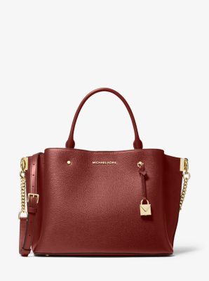 Grand sac porté main Arielle en cuir grainé image number 0
