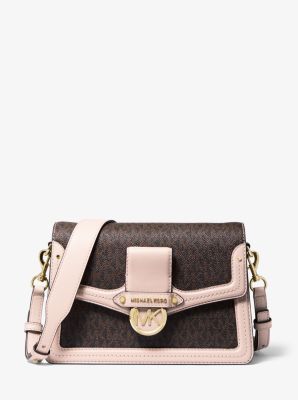 Jessie Medium Logo and Leather Shoulder Bag | Michael Kors