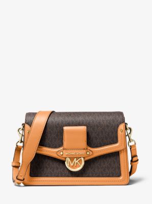 Jessie Medium Logo and Leather Shoulder Bag | Michael Kors