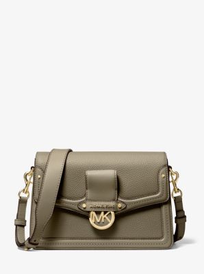 MICHAEL KORS★JESSIE ミディアム MK フラップショルダー Jessie Medium Pebbled Leather Shoulder Bag | Michael Kors [US]