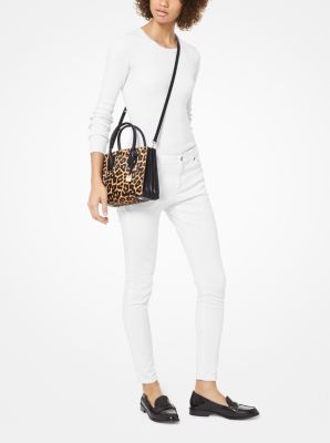 Michael Kors Carmen Medium Convertible Shoulder Bag Crossbody Leopard Black  : : Clothing, Shoes & Accessories