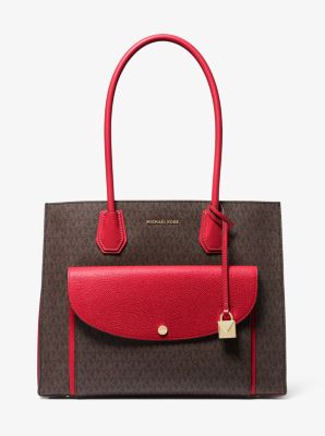 michael kors maroon tote