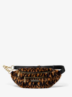 Medium Logo-Print Faux Fur Belt Bag image number 0