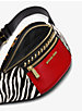 Medium Studded Leather and Animal-Print Calf Hair Belt Bag image number 1