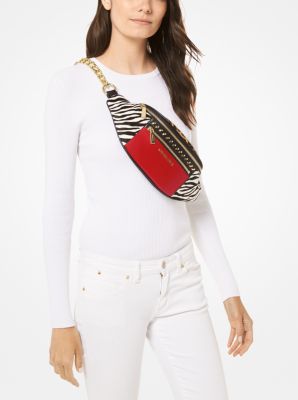 Michael kors leopard fanny pack best sale