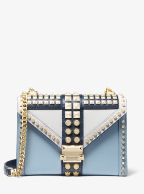 michael kors whitney studded shoulder bag