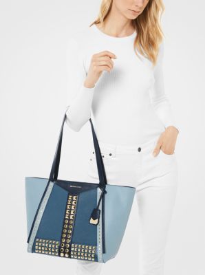 Michael Kors Studded Saffiano Leather Tote Bag