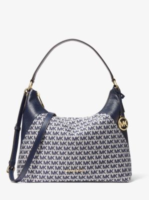 Aria Large Logo Jacquard Shoulder Bag Michael Kors Canada