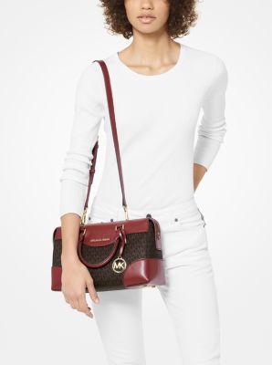 Maya large store pebbled leather satchel