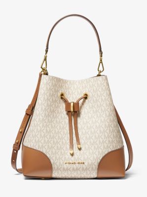 michael kors logo bucket bag