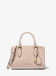Zoe Small Pebbled Leather Satchel - SOFT PINK - 30F9GZCS1L