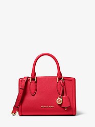 Zoe Small Pebbled Leather Satchel - BRIGHT RED - 30F9GZCS1L