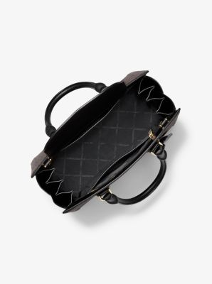 Zoe Medium Logo Satchel image number 1